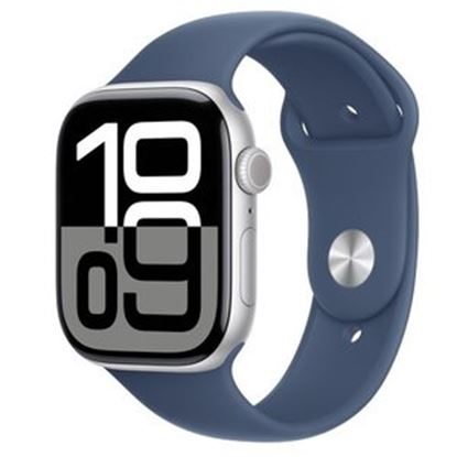 Imagen de APPLE - APPLE WATCH SERIES 10 GPS + CEL LULAR 46MM SILVER ALUMINIUM CASE WI