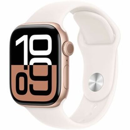 Imagen de APPLE - APPLE WATCH SERIES 10 GPS 42MM ROSE GOLD ALUMINIUM CASE WITH LIGHT