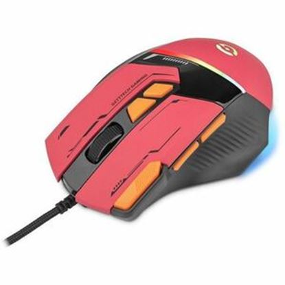 Imagen de PAQ. C/2 - QIAN - GETTTECH MOUSE GAMER ROJO Y NARANJA MODELO GPM RGBWR