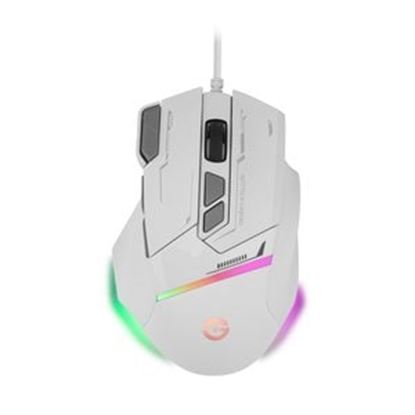 Imagen de PAQ. C/2 - QIAN - GETTTECH MOUSE GAMER BCO Y GRIS MODELO GPM RGBWR