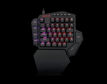 Imagen de REDRAGON - DITI: TECLADO DE UNA MANO, MECANICO BLUE SWITCH + LUZ RGB